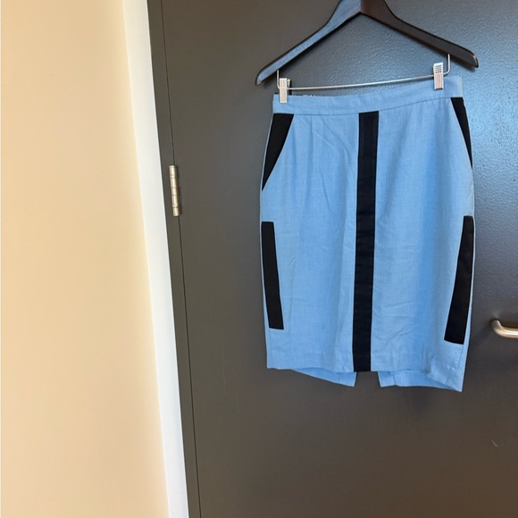 By Malene Birger size 40 (8-10) Blue and Black Pencil Skirt good condition - Picture 7 of 14